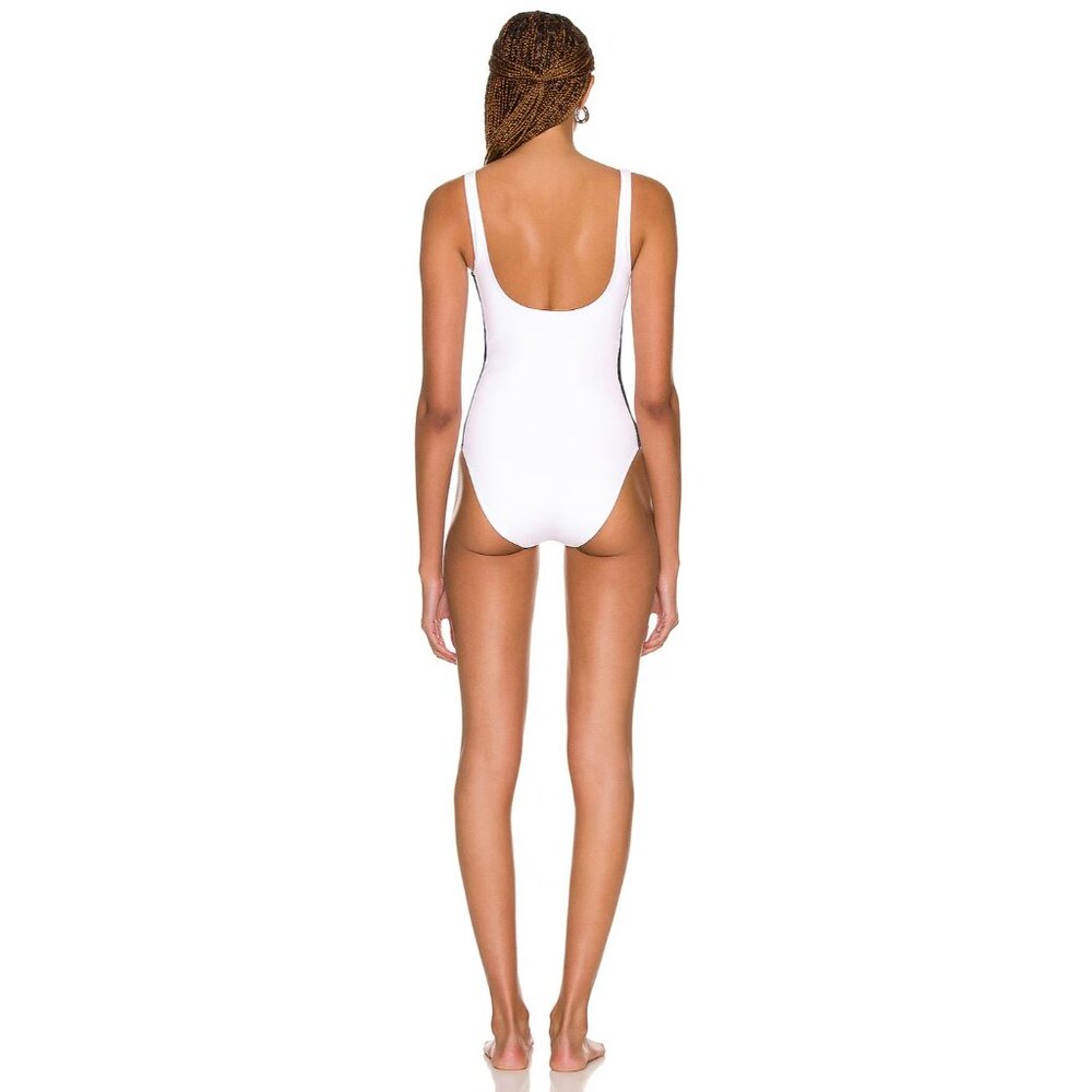 WARDROBE.NYC for FWRD Swimsuit White & Black One Piece - Picture 4 of 4